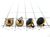 Victorian Intaglio Cuff Buttons - 1800s Cufflinks