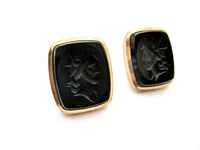 Victorian Cuff Buttons - 1800s Soldier Cufflinks